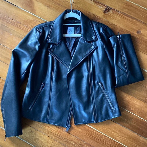Vegan Leather Moto Jacket - Picture 1 of 4